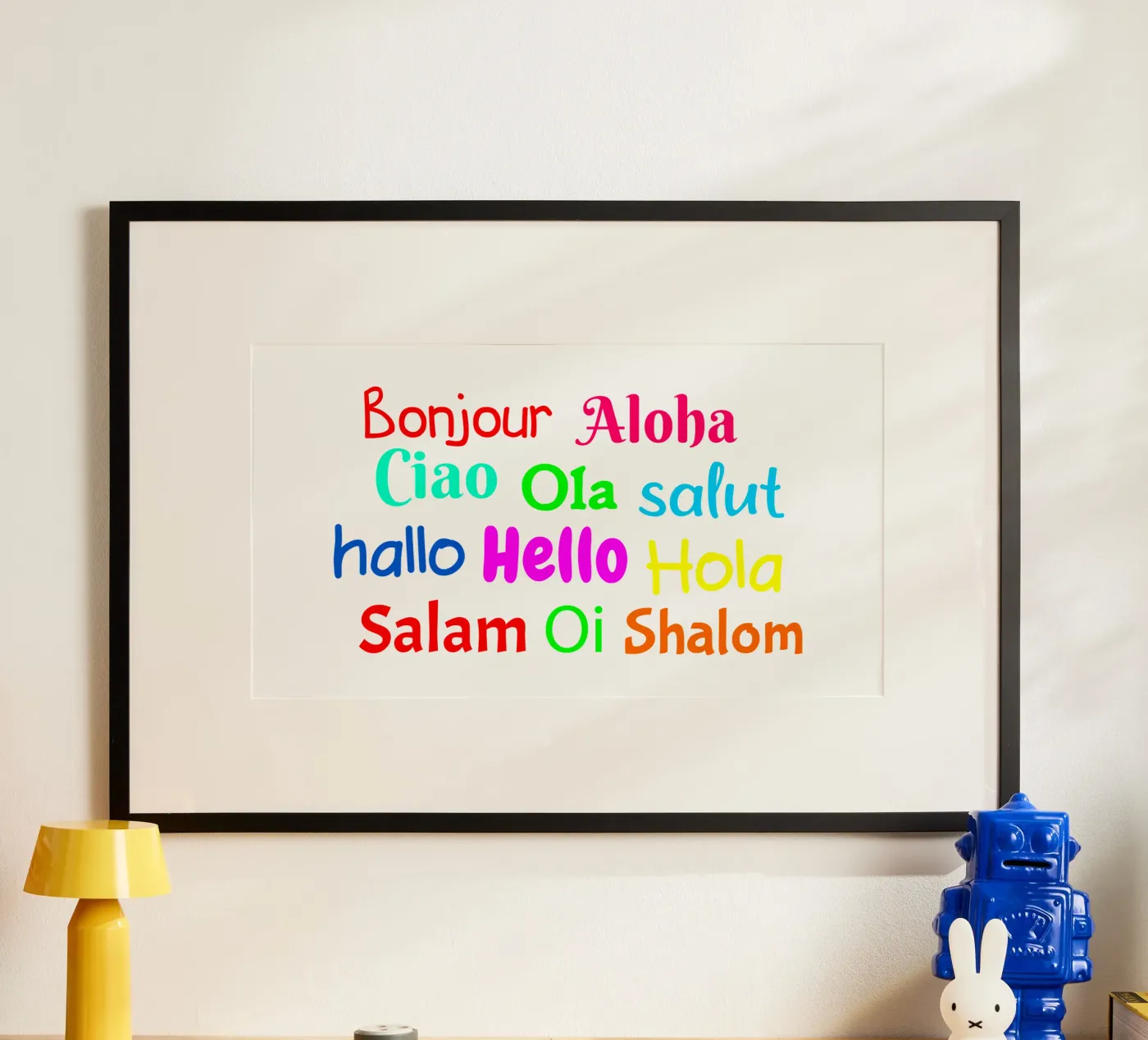 Hello in different languages poster by happieeagle