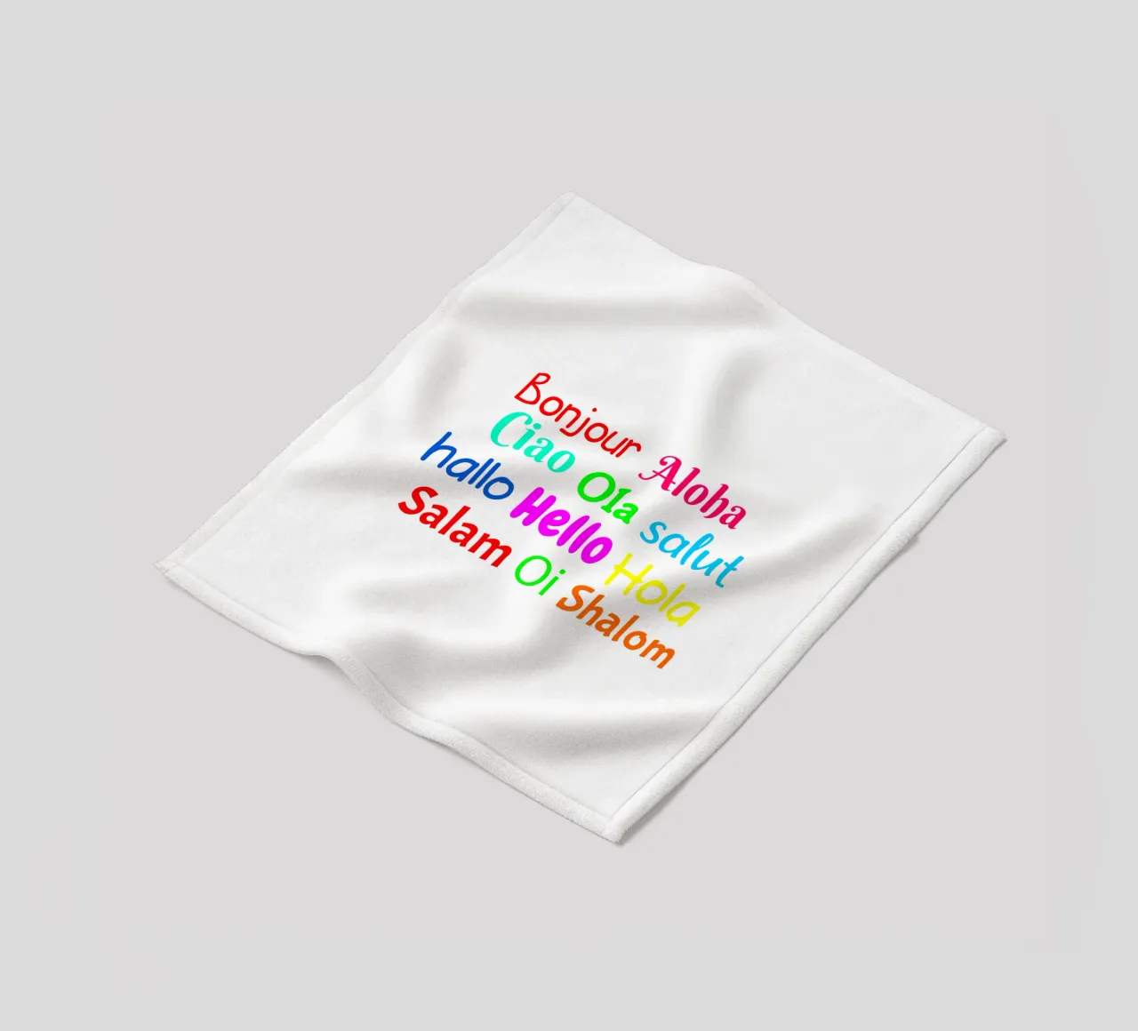 Hello in different languages coperta in pile da happieeagle