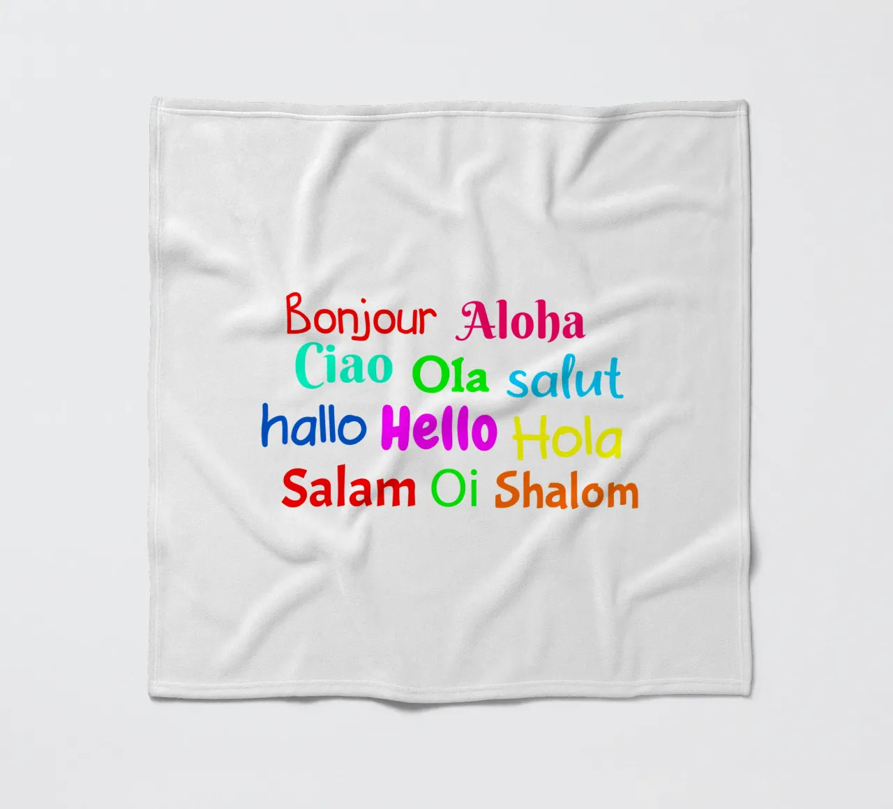 Hello in different languages coperta in pile da happieeagle