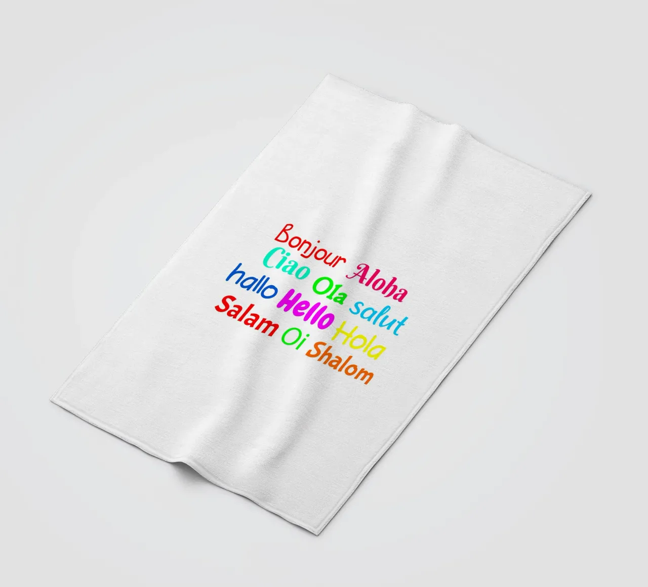 Hello in different languages coperta in pile da happieeagle