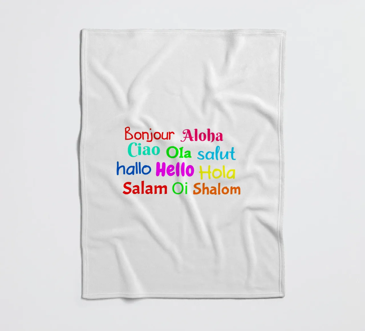 Hello in different languages coperta in pile da happieeagle
