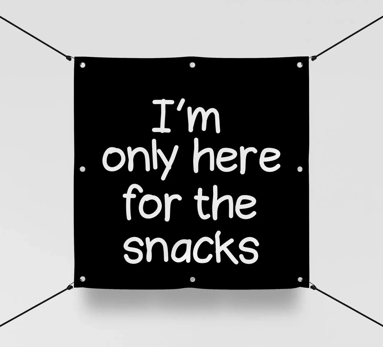 I am only here for the snacks telo in pvc da happieeagle