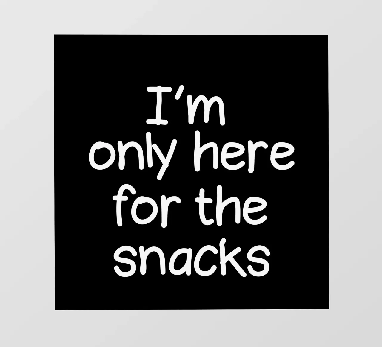 I am only here for the snacks telo in pvc da happieeagle