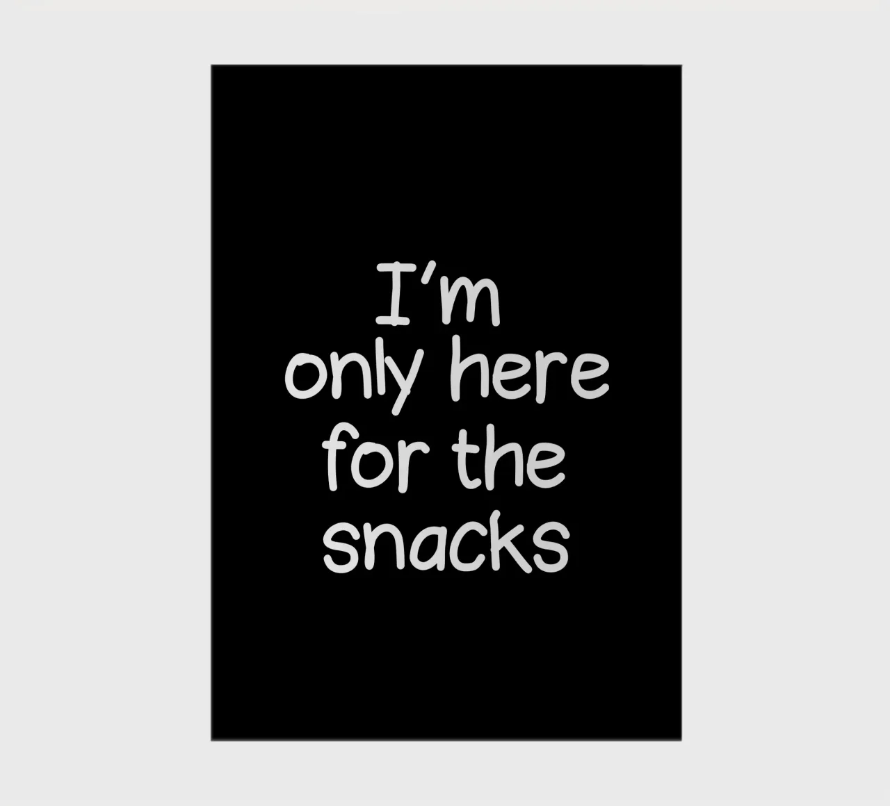 I am only here for the snacks notebook by happieeagle
