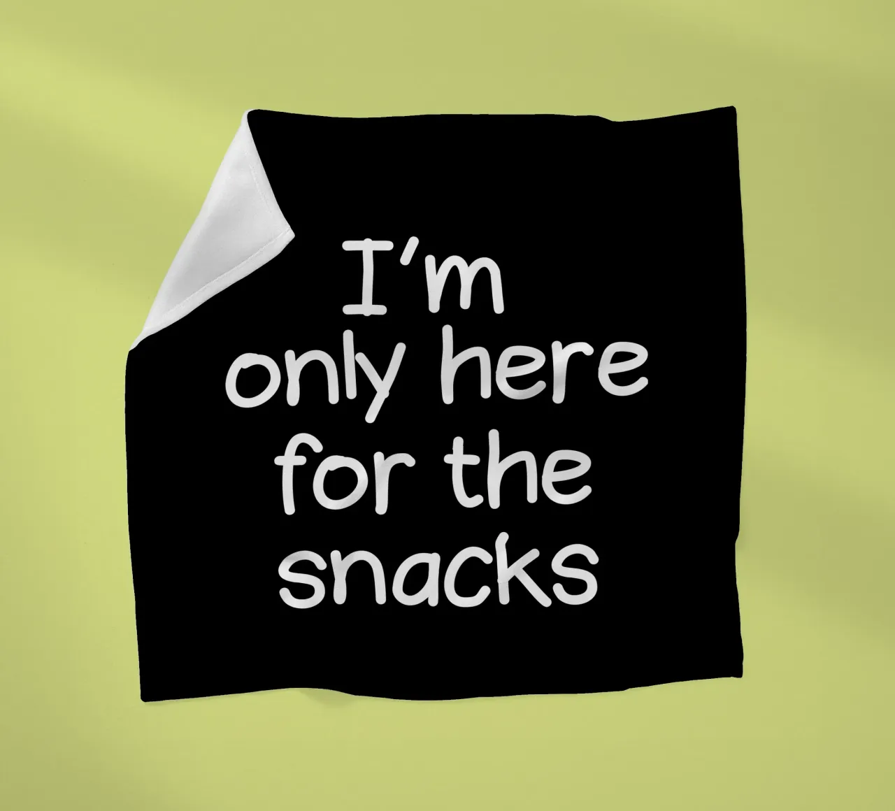 I am only here for the snacks coperta in pile da happieeagle