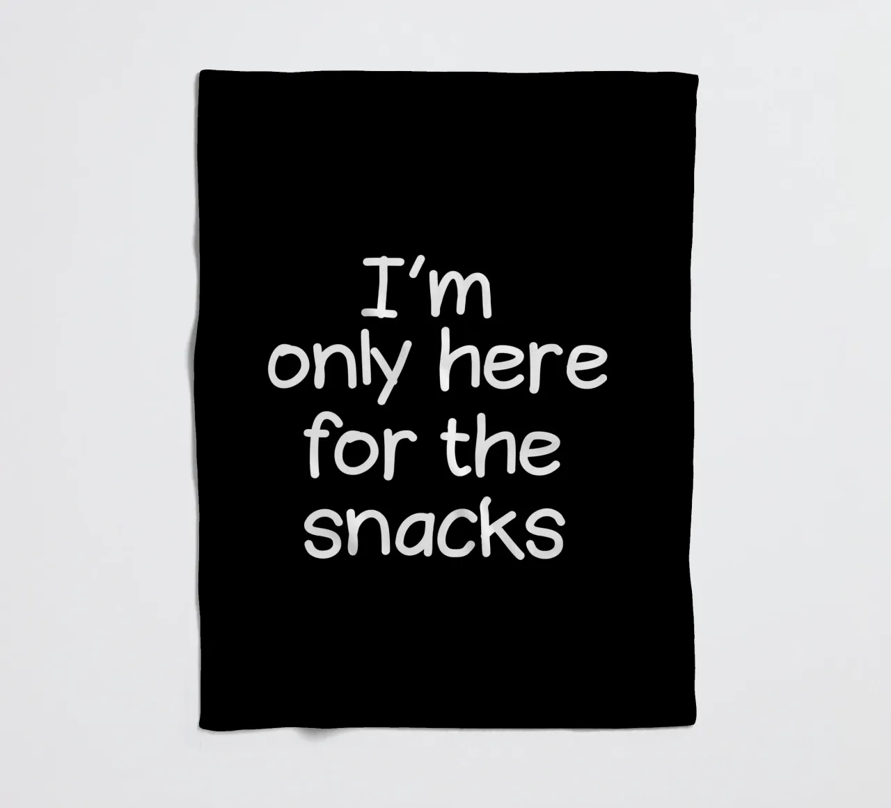 I am only here for the snacks coperta in pile da happieeagle