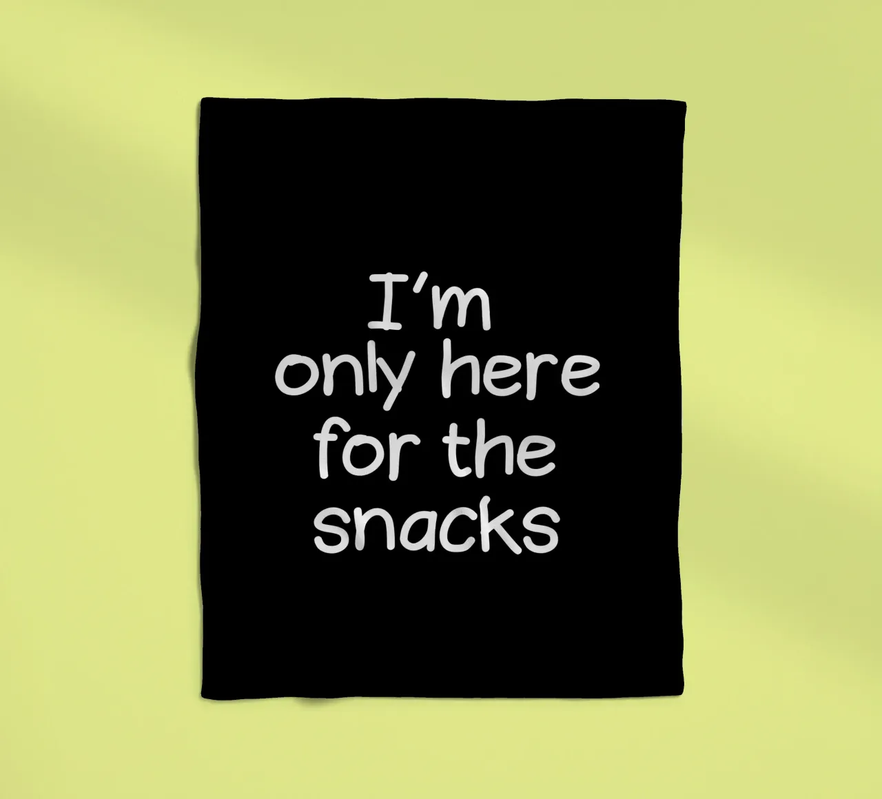 I am only here for the snacks coperta in pile da happieeagle
