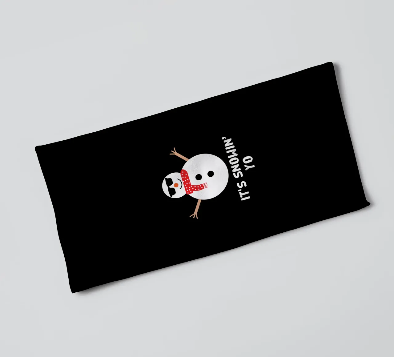 It's snowing yo funny snowman asciugamano da bagno da happieeagle