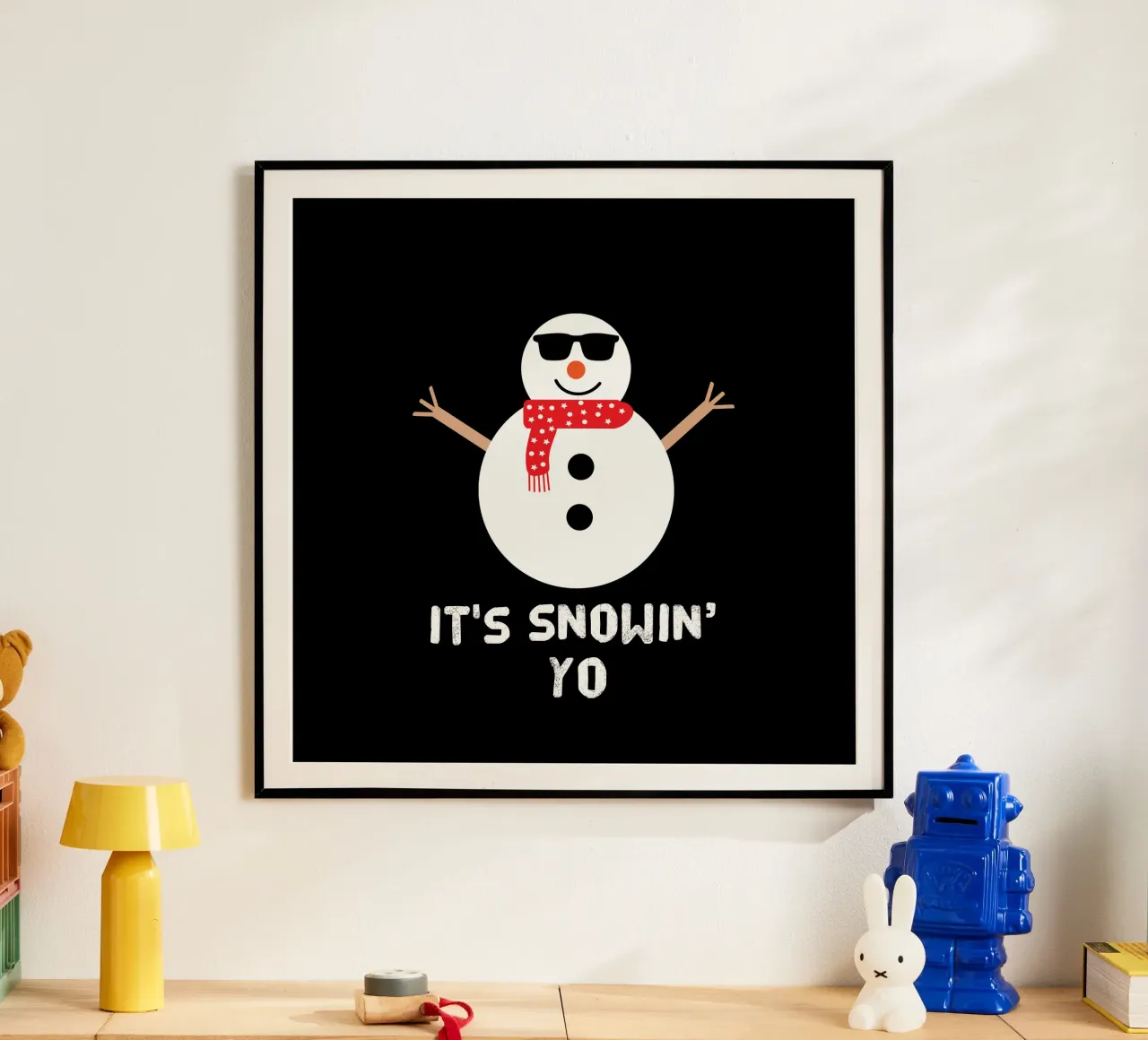 It's snowing yo funny snowman carta hahnemühle da happieeagle