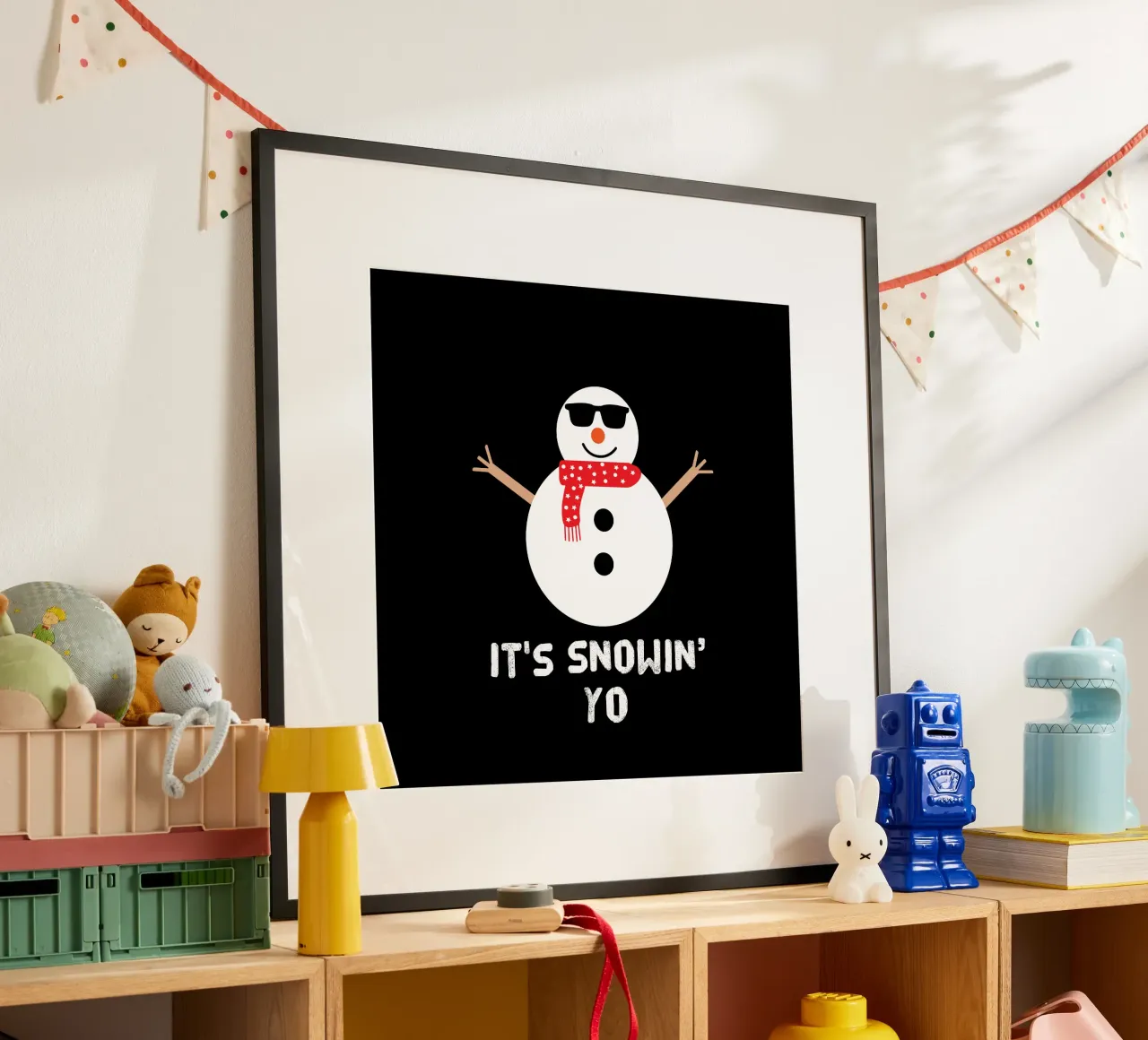 It's snowing yo funny snowman carta hahnemühle da happieeagle