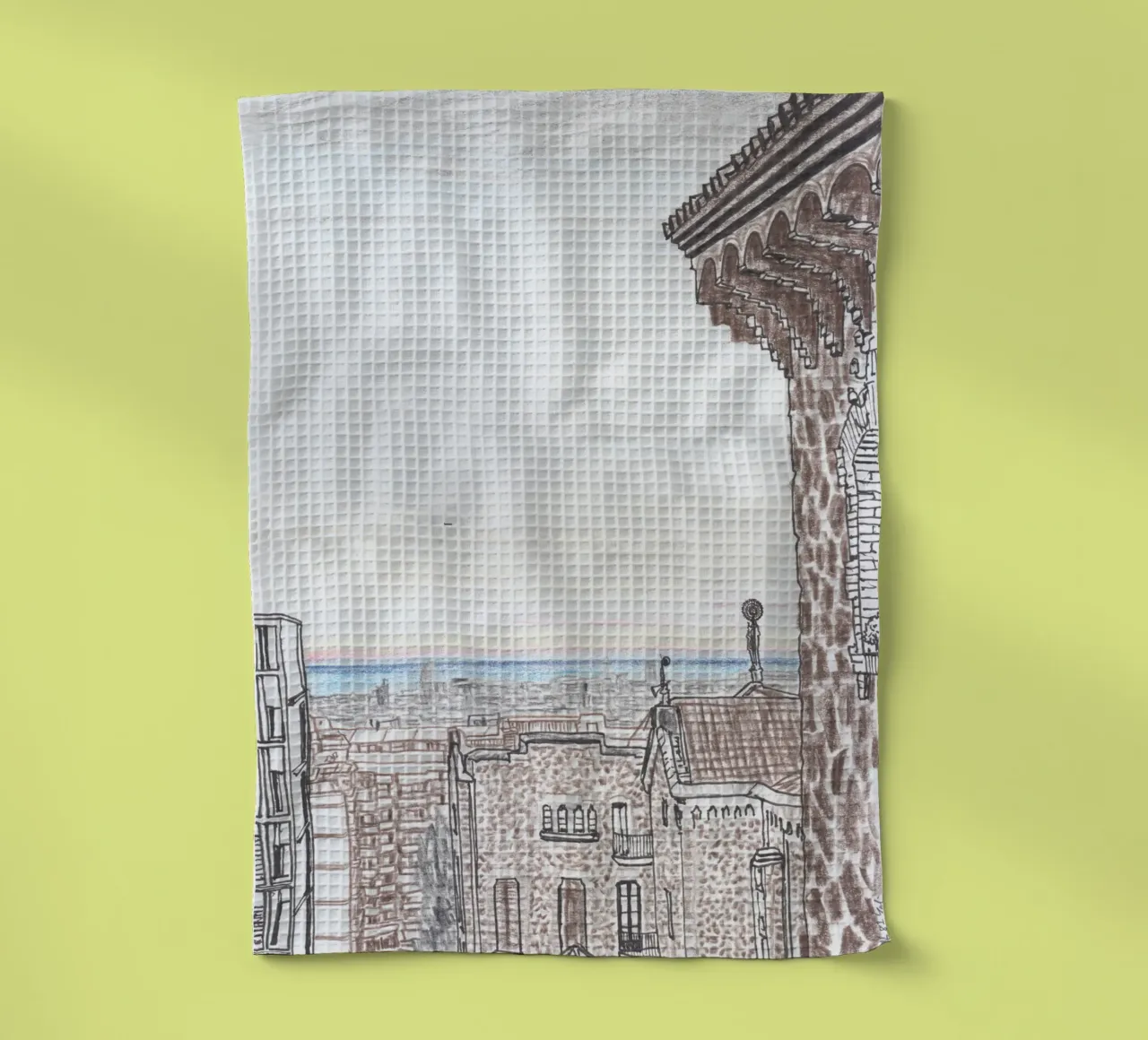 Soirée à Barcelone torchon de Asobōze