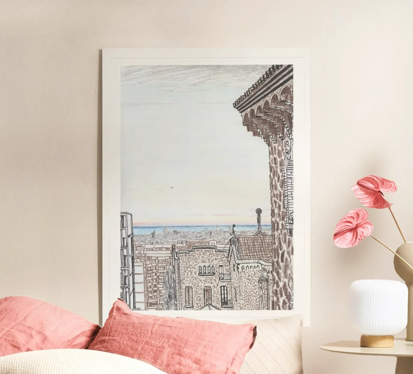 Evening in Barcelona plexiglass da Asobōze