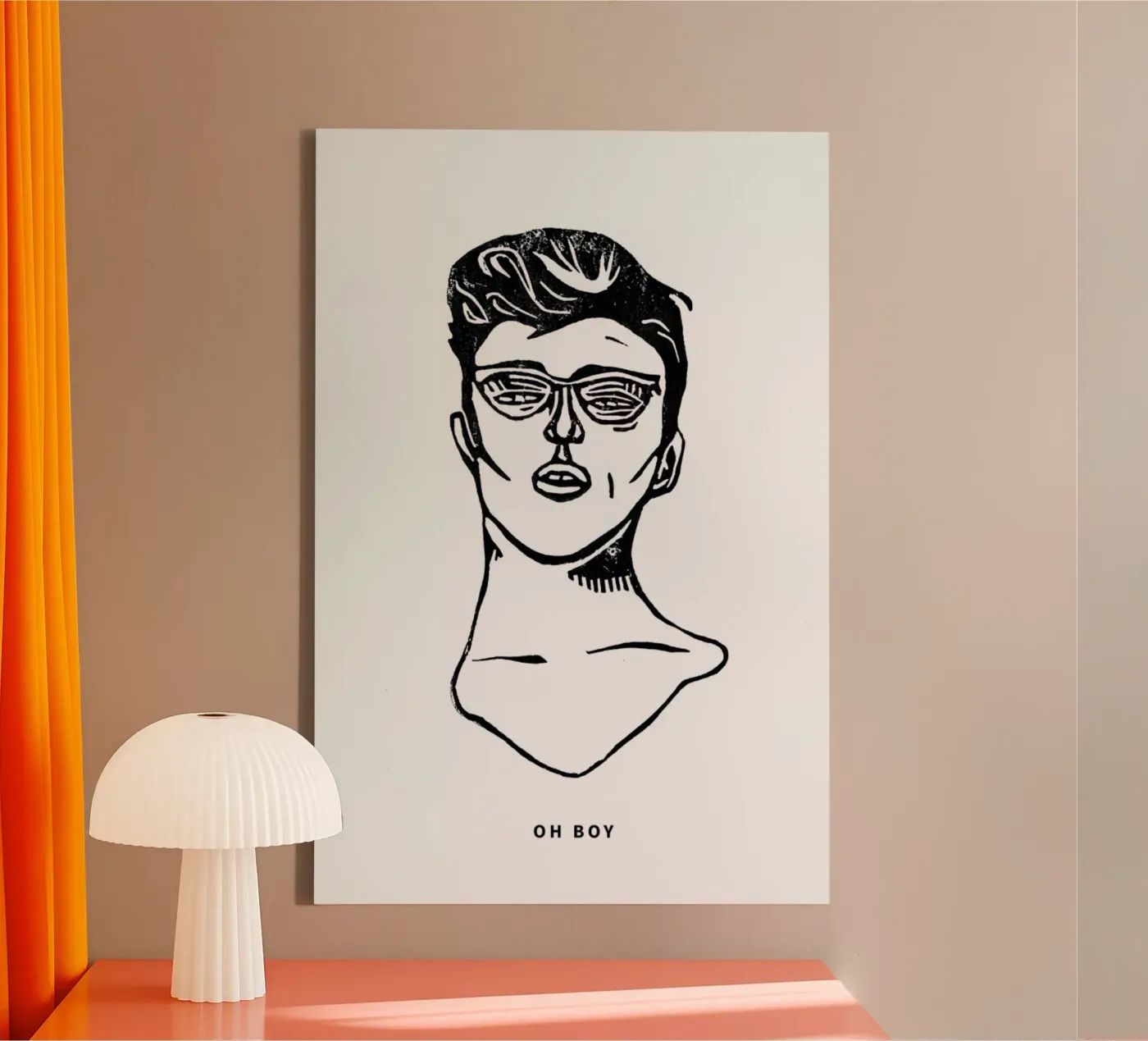 Oh Boy canvas by GIGI ICÔNE