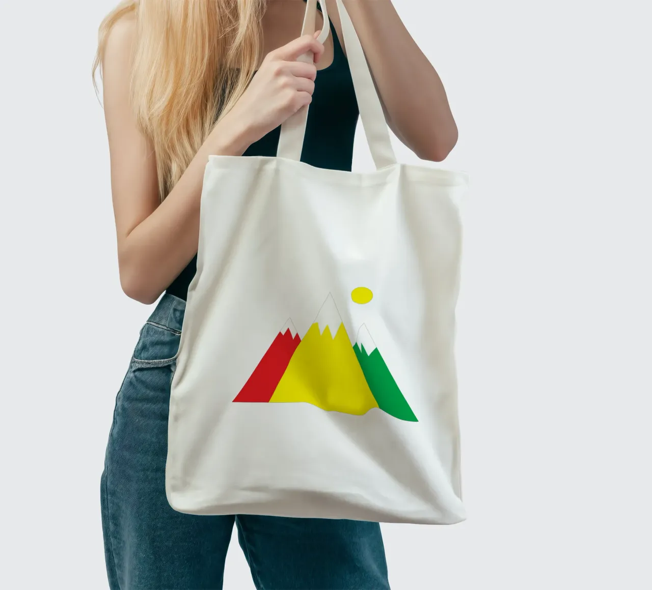 Colorful mountains tote bag by happieeagle