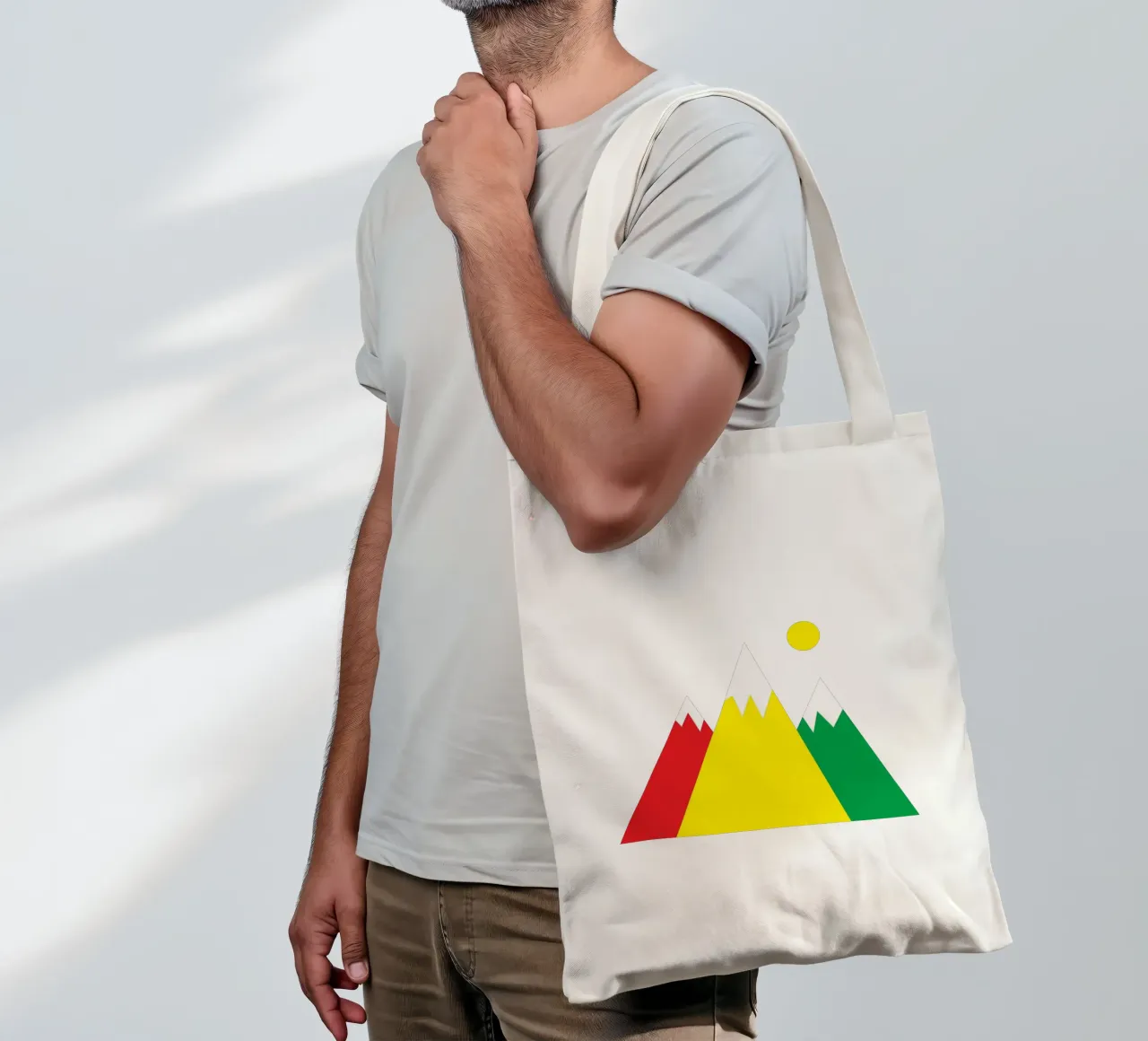 Colorful mountains tote bag by happieeagle