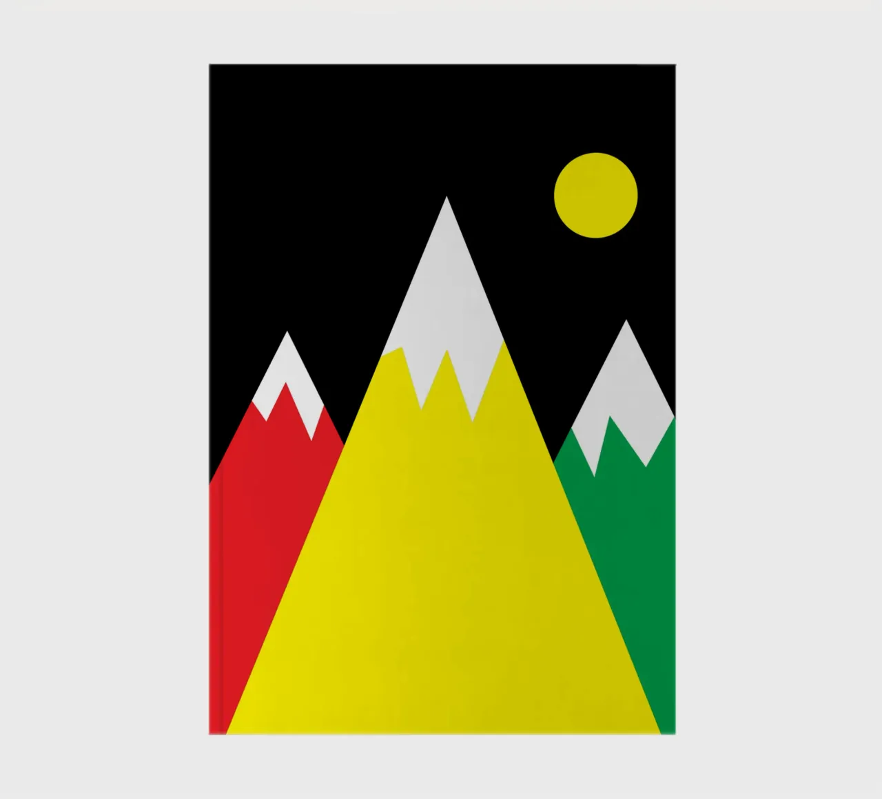 Colorful mountains notebook by happieeagle