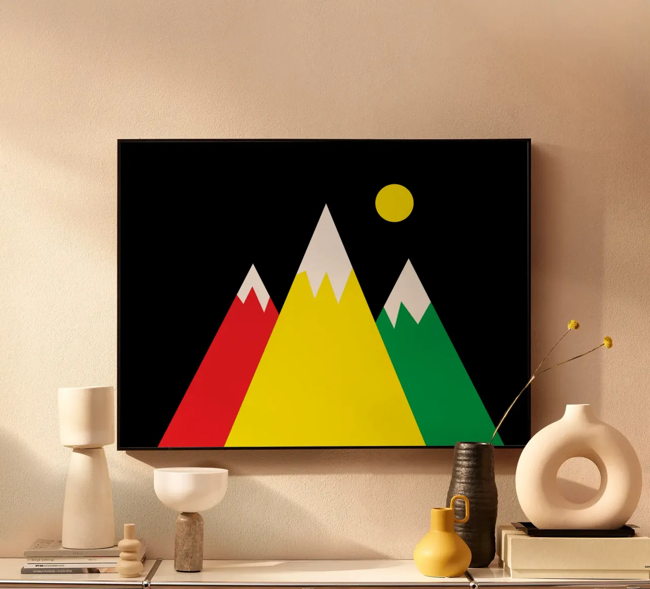 Colorful mountains alluminio dibond da happieeagle