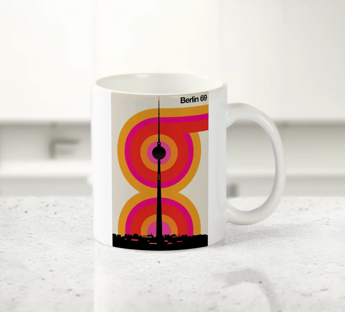 Berlin 69 ceramic mug by Bo Lundberg
