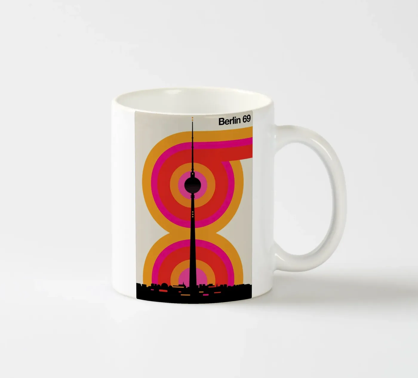Berlin 69 ceramic mug by Bo Lundberg
