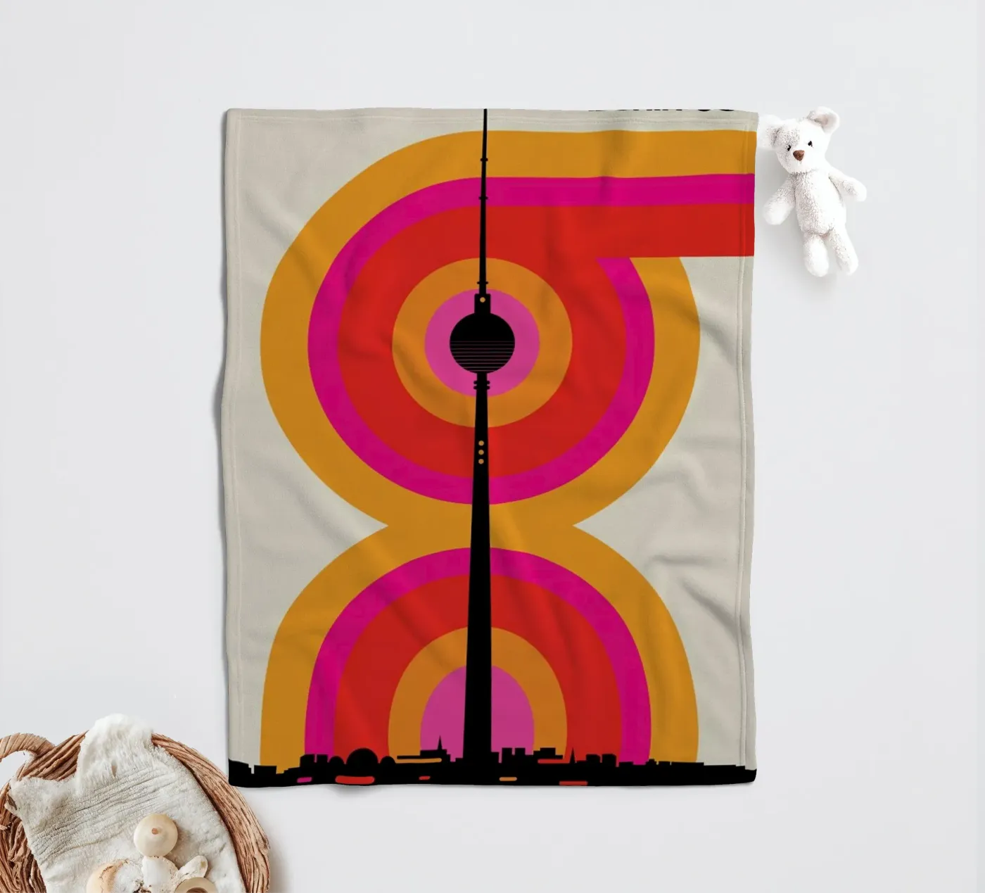 Berlin 69 fleecedeken van Bo Lundberg