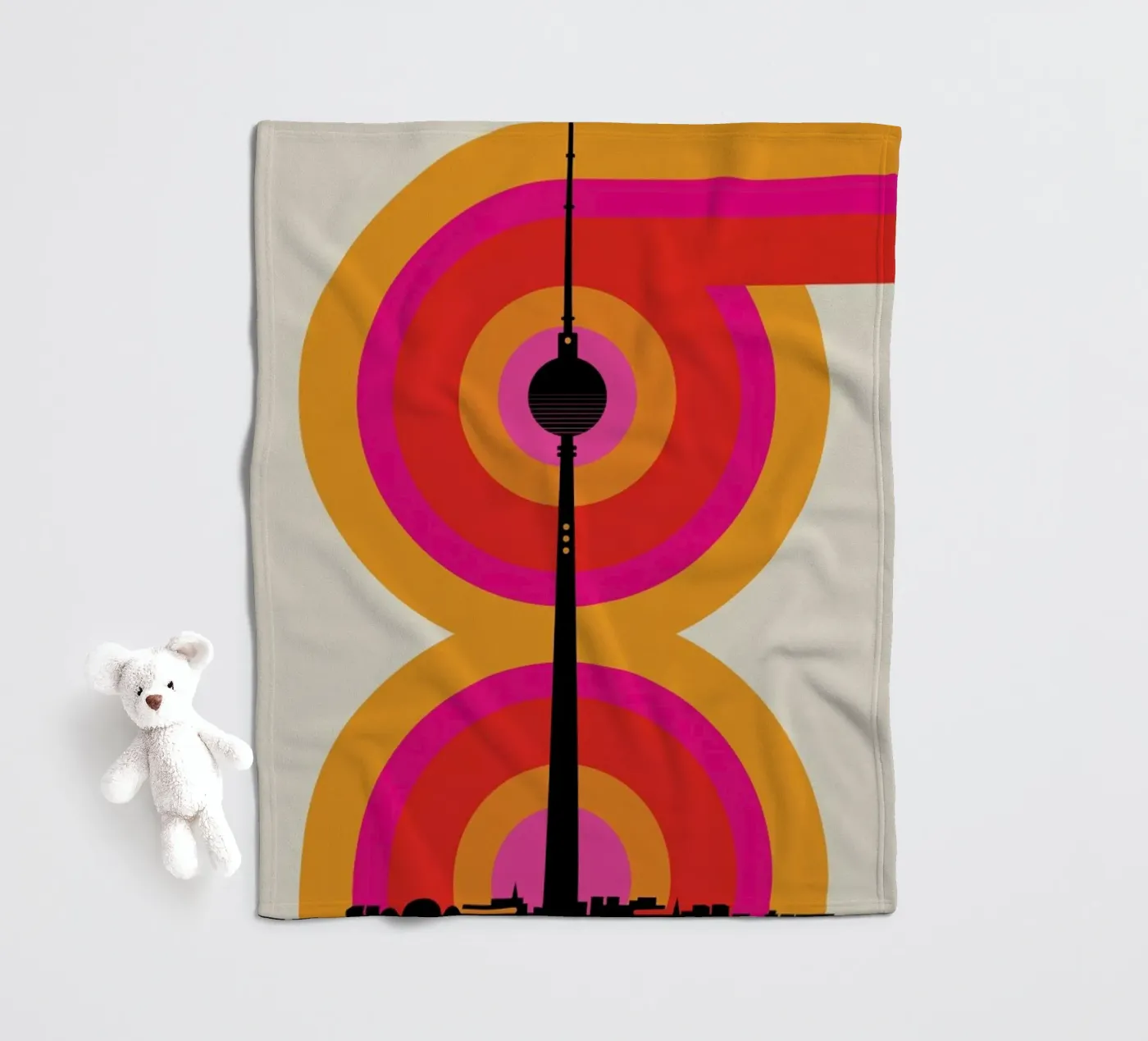 Berlin 69 fleecedeken van Bo Lundberg