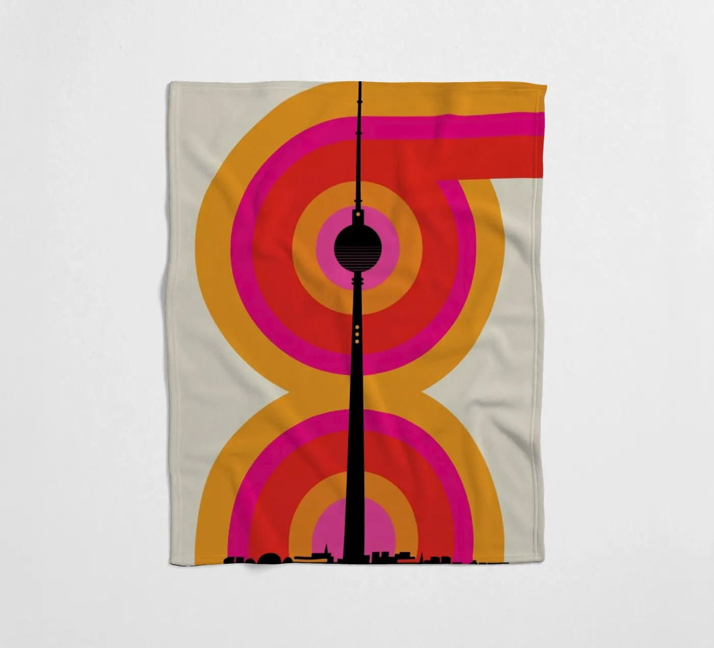 Berlin 69 fleecedeken van Bo Lundberg