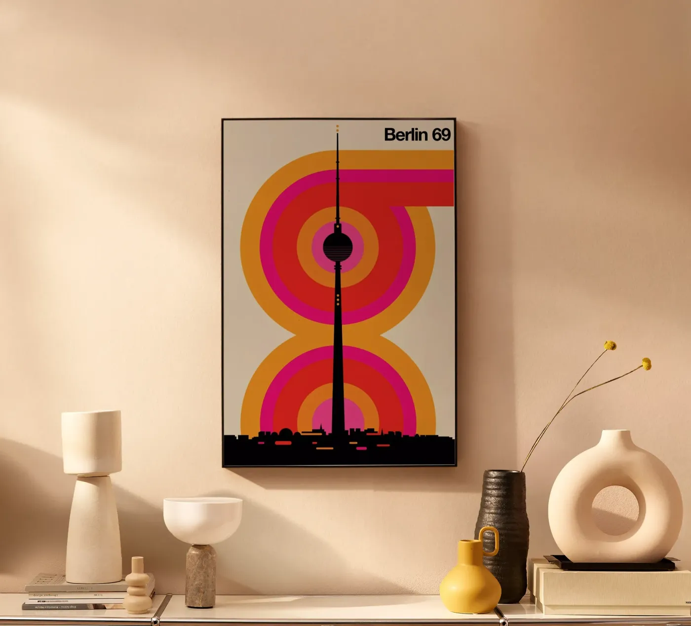 Berlin 69 acryl van Bo Lundberg