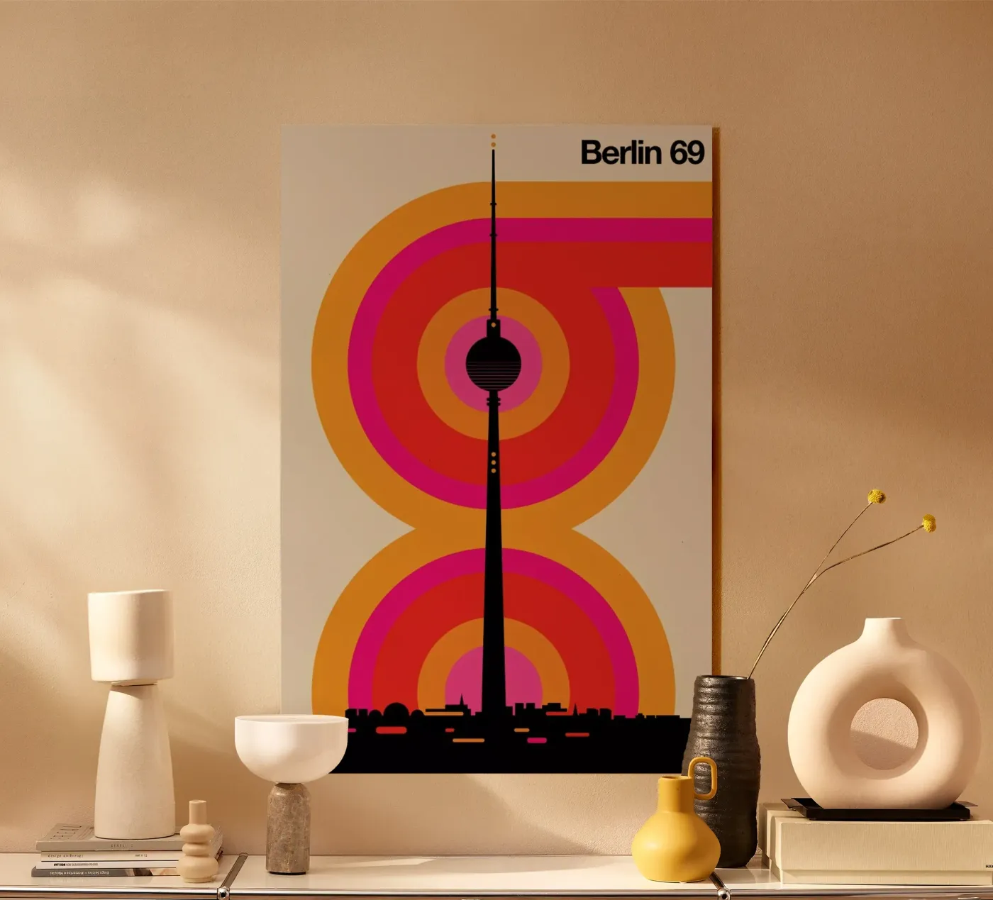 Berlin 69 acryl van Bo Lundberg