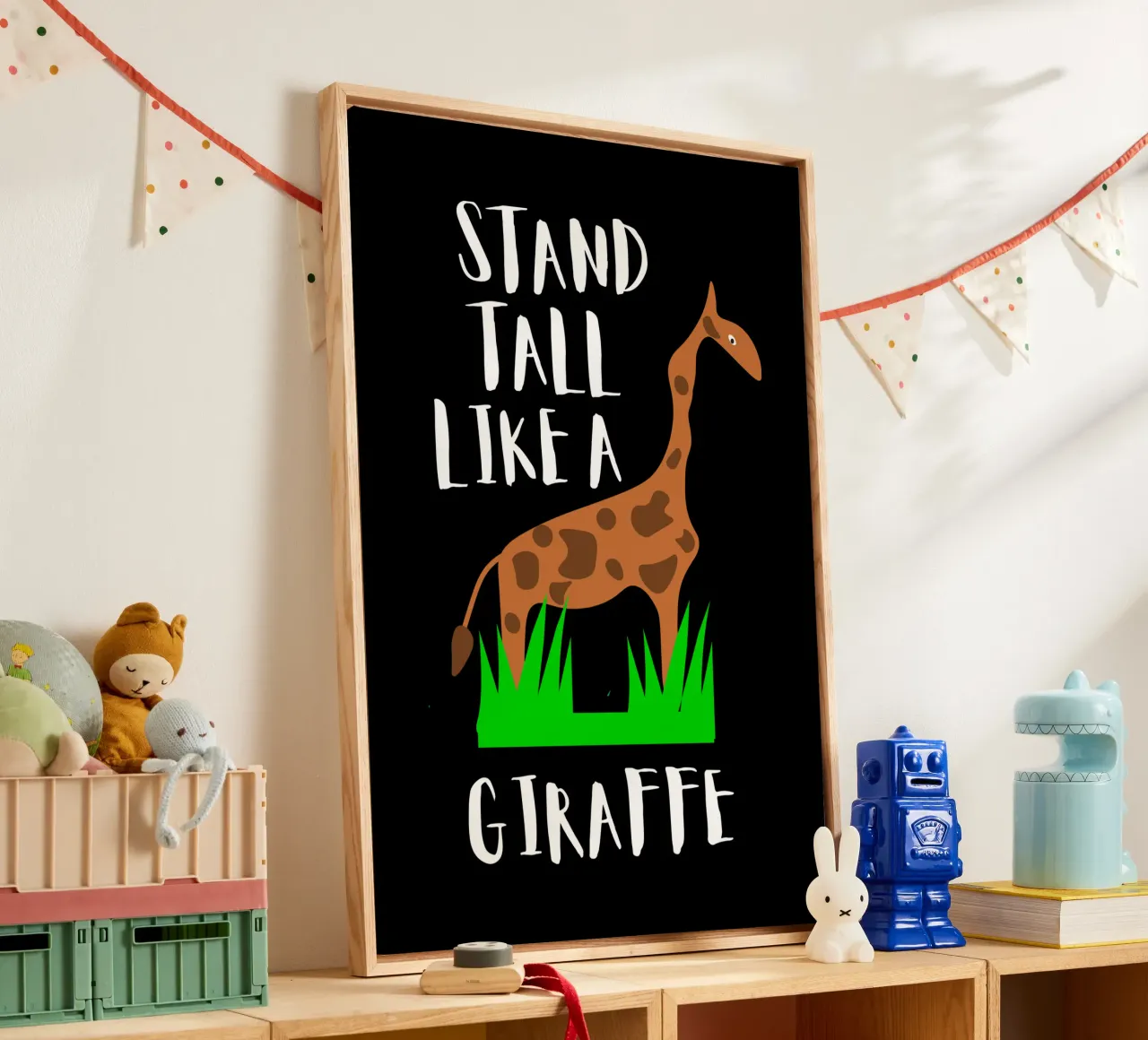 Stand tall like a giraffe canvas by happieeagle