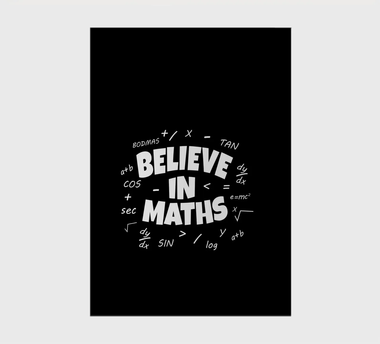 Believe in maths notebook by happieeagle