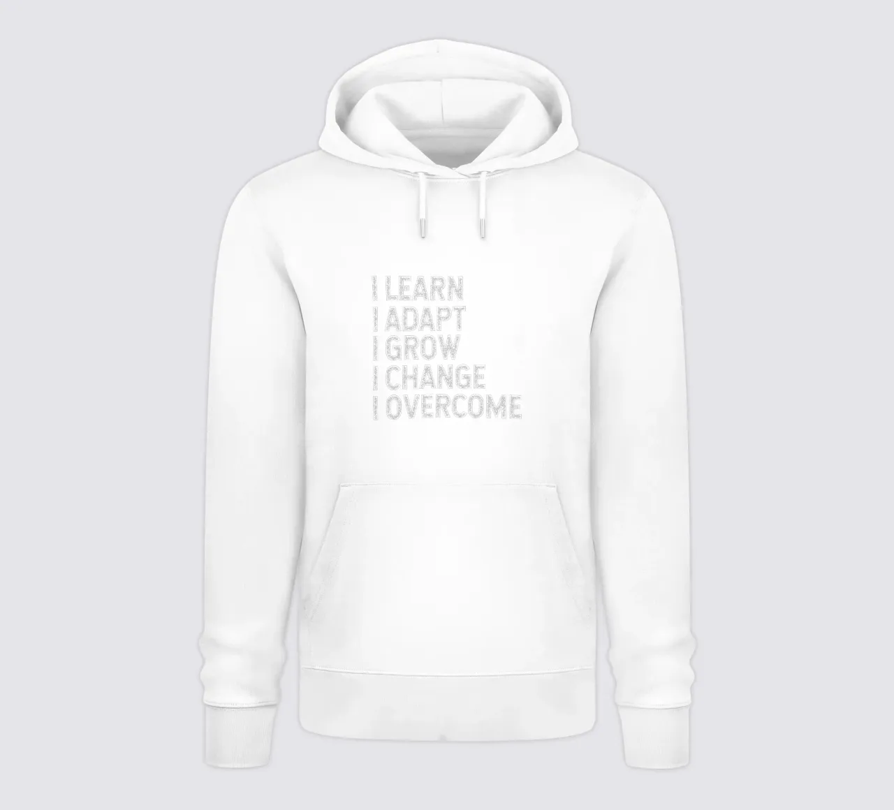 I learn. I adapt. I grow. I change. I overcome. sweat à capuche de happieeagle