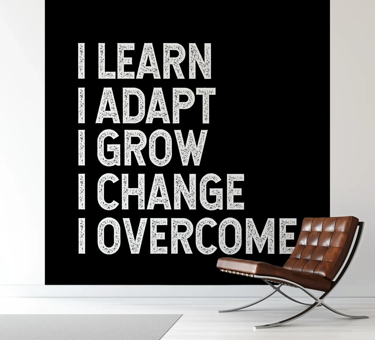 I learn. I adapt. I grow. I change. I overcome. papel para pared de happieeagle