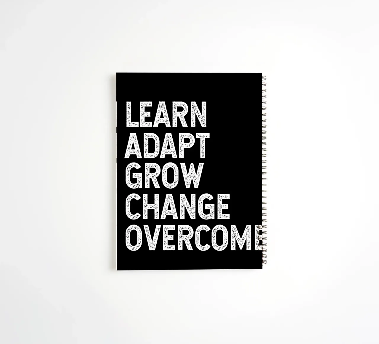 I learn. I adapt. I grow. I change. I overcome. spiral notebook by happieeagle