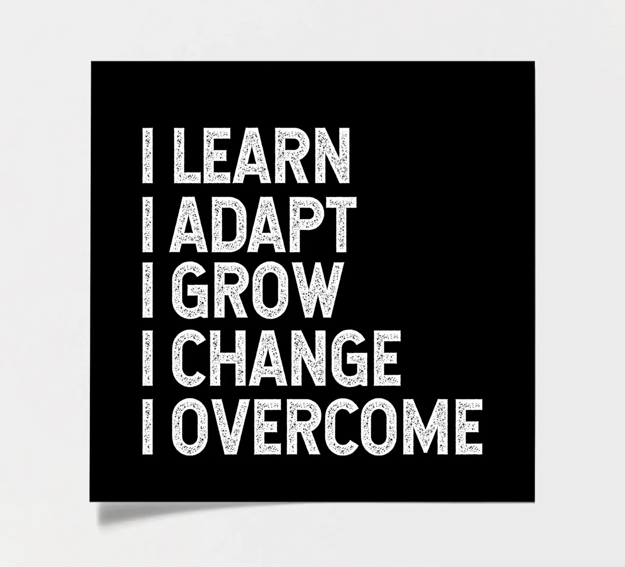 I learn. I adapt. I grow. I change. I overcome. Stickerbogen von happieeagle