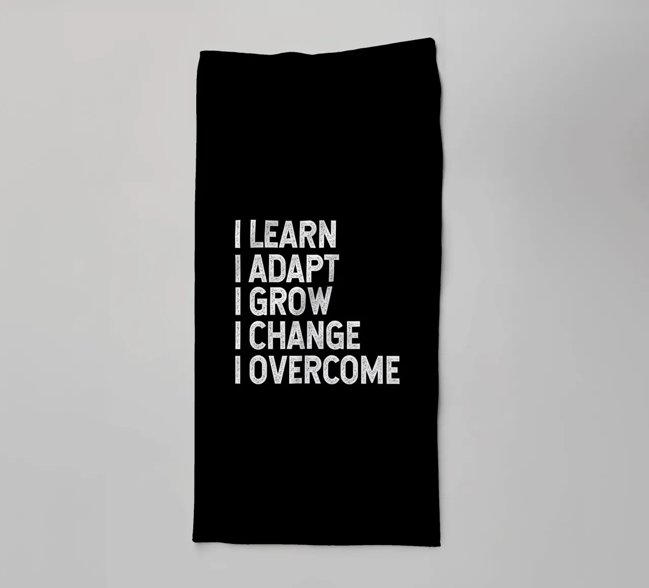I learn. I adapt. I grow. I change. I overcome. serviette de bain de happieeagle