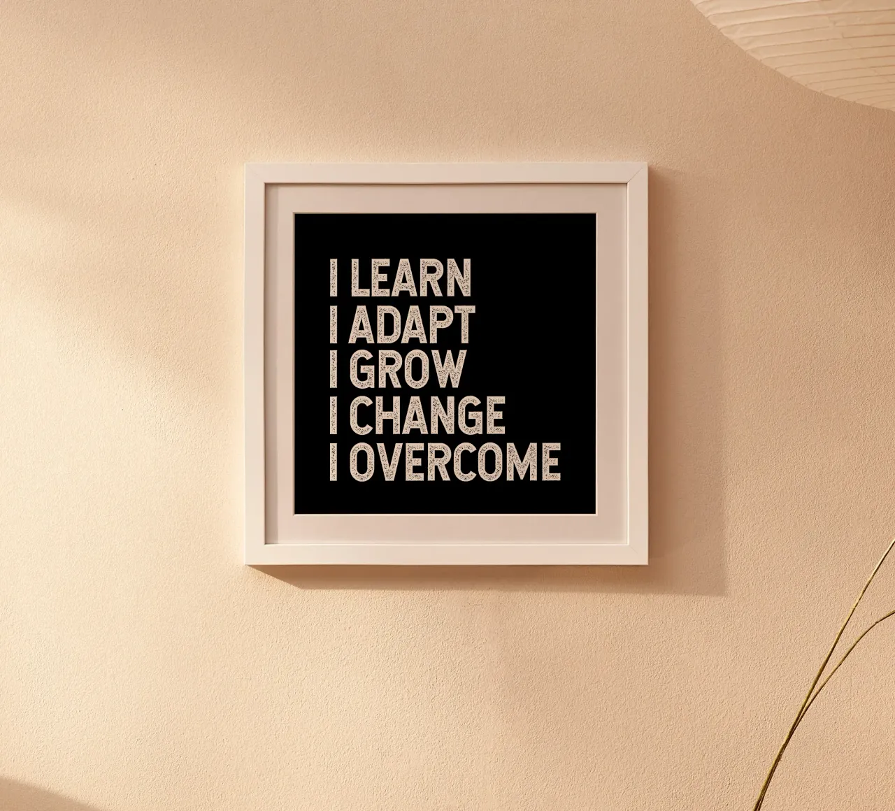 I learn. I adapt. I grow. I change. I overcome. carta hahnemühle da happieeagle