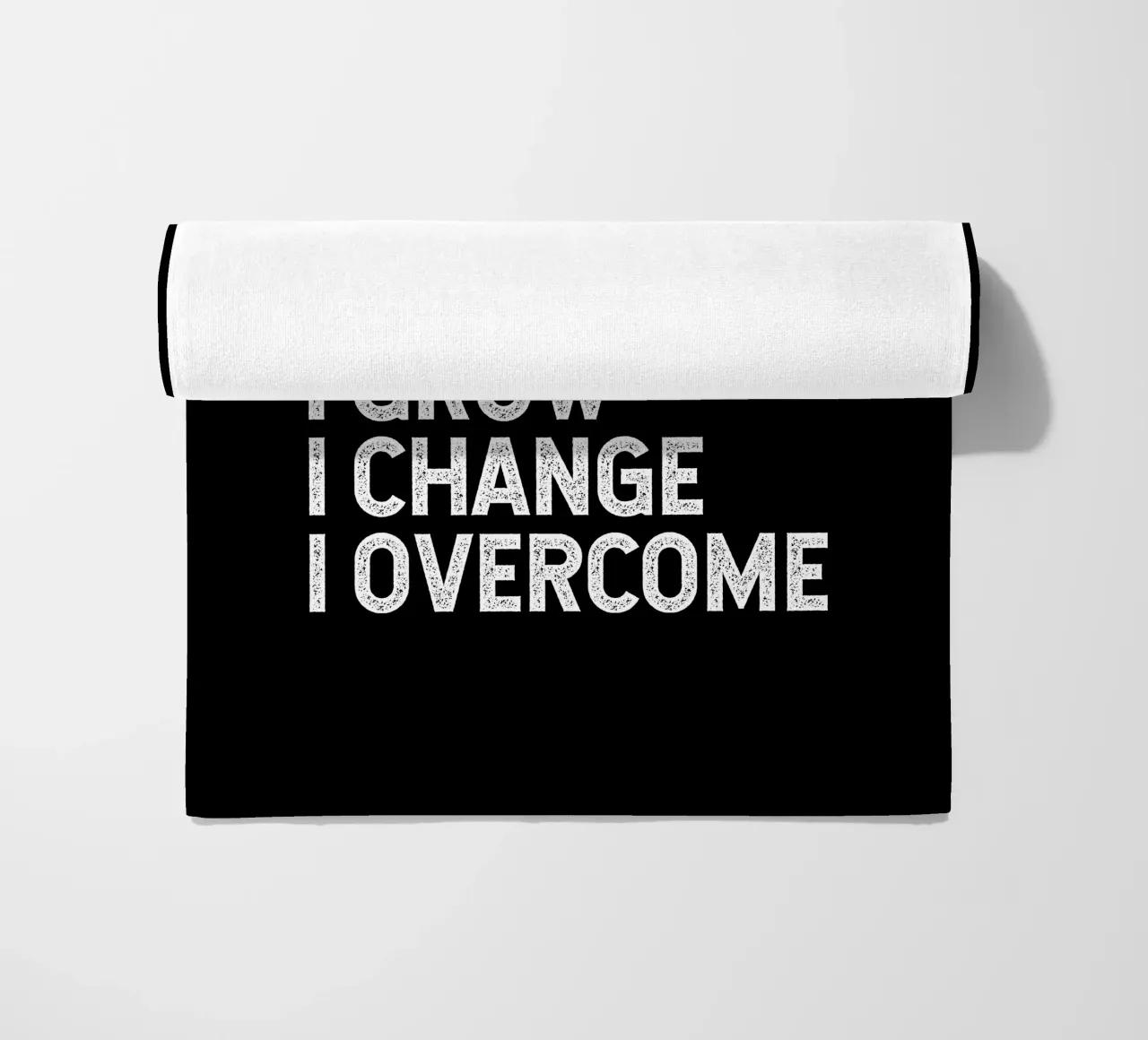 I learn. I adapt. I grow. I change. I overcome. Strandtuch von happieeagle