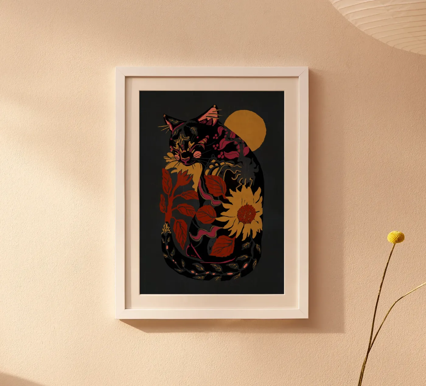 Sunflower Cat poster da katariinakosunen
