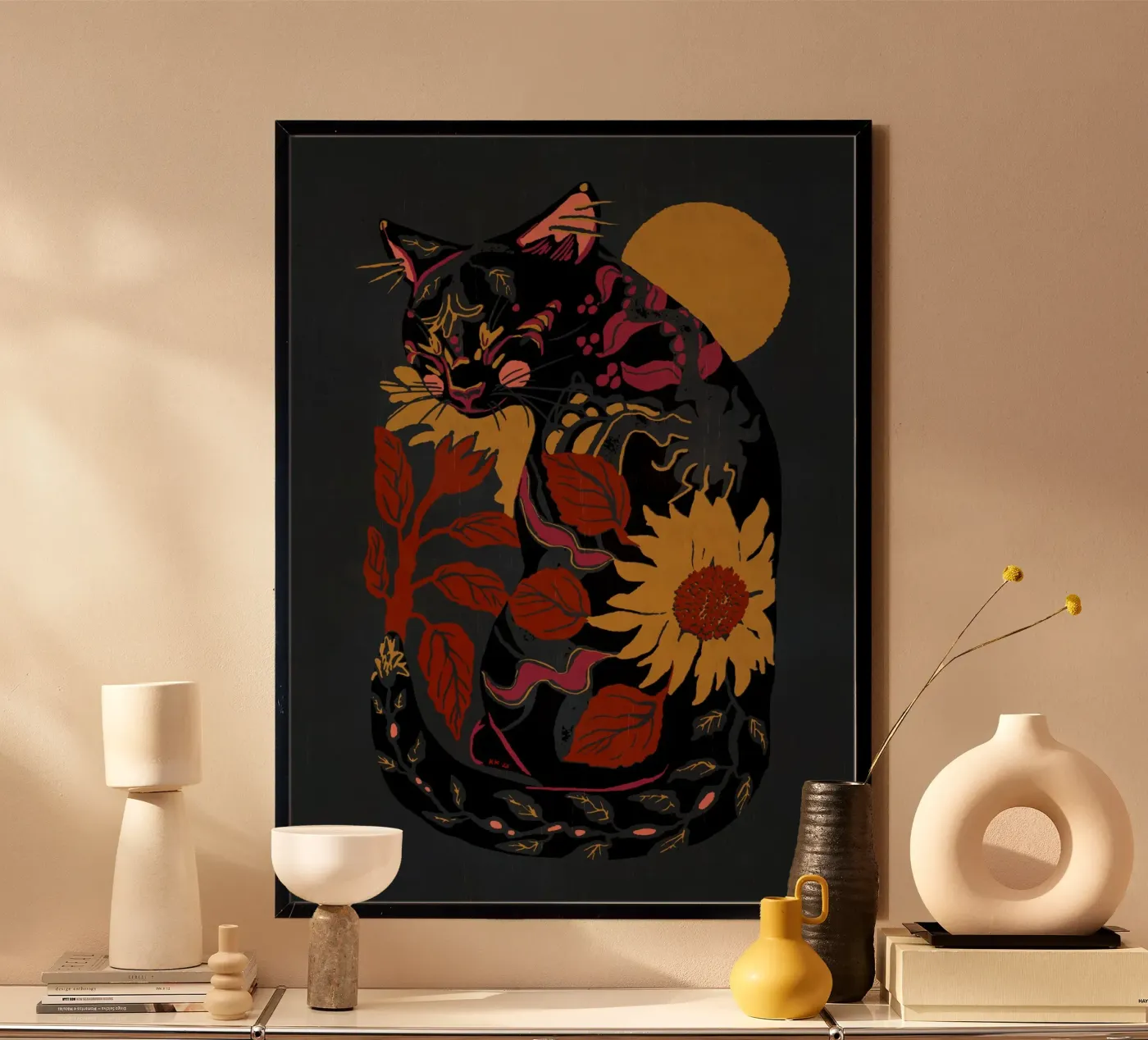Sunflower Cat poster da katariinakosunen