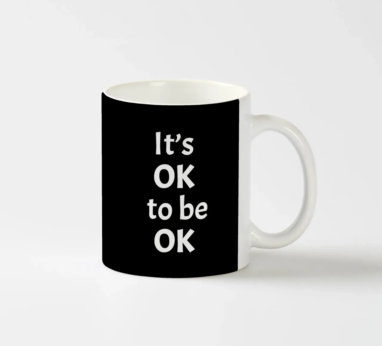 It's ok to be ok tazza in ceramica da happieeagle
