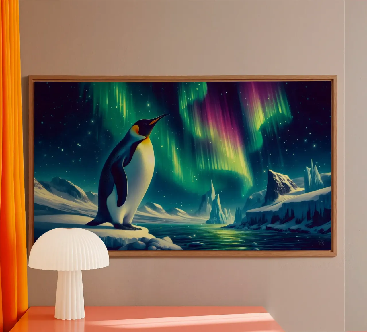 PINGUINO IMPERATORE alluminio dibond da RUBIANT ART