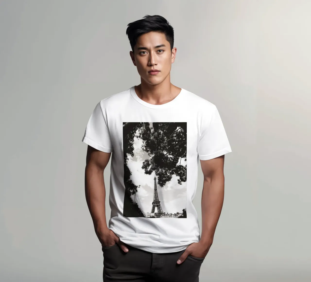 Eiffelturm im Verborgenen /Eiffel Tower in Hiding -  Paris T-Shirt von Anja Hebrank Photography