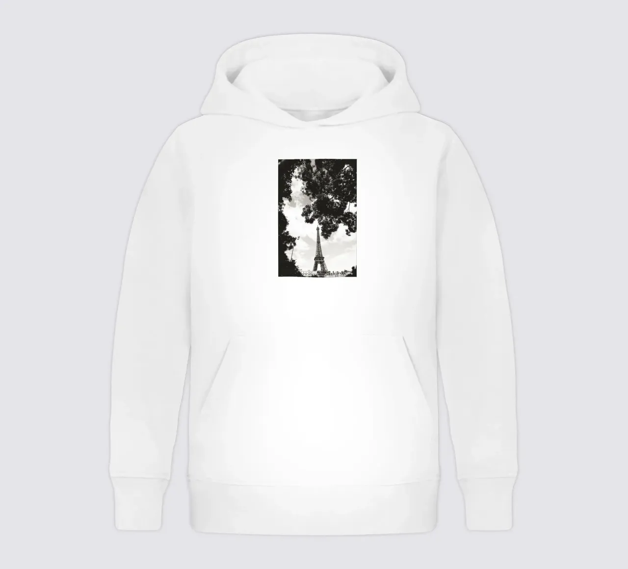 Eiffelturm im Verborgenen /Eiffel Tower in Hiding -  Paris Kinder Hoodie von Anja Hebrank Photography