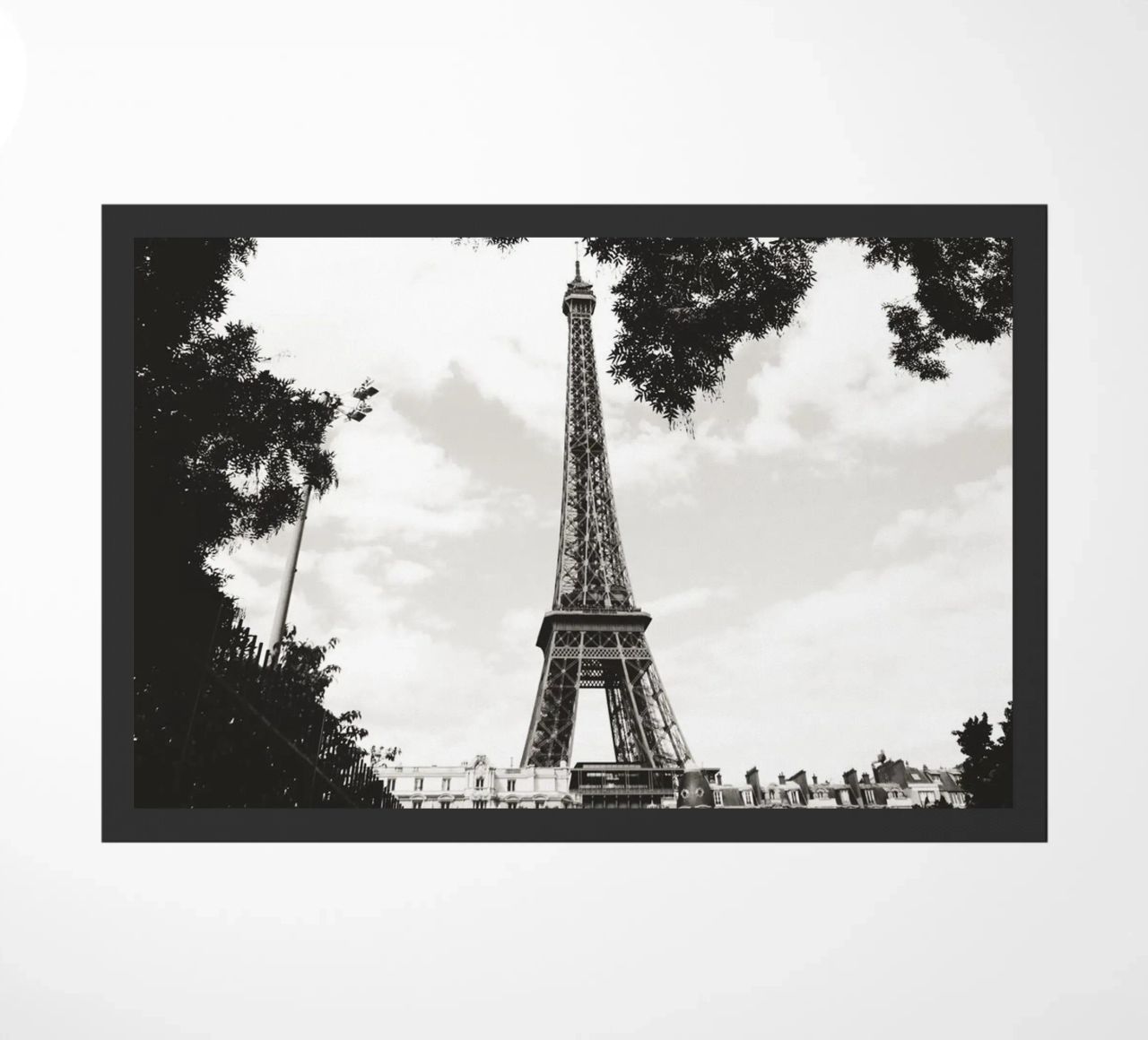 Eiffelturm im Verborgenen /Eiffel Tower in Hiding -  Paris doormat by Anja Hebrank Photography