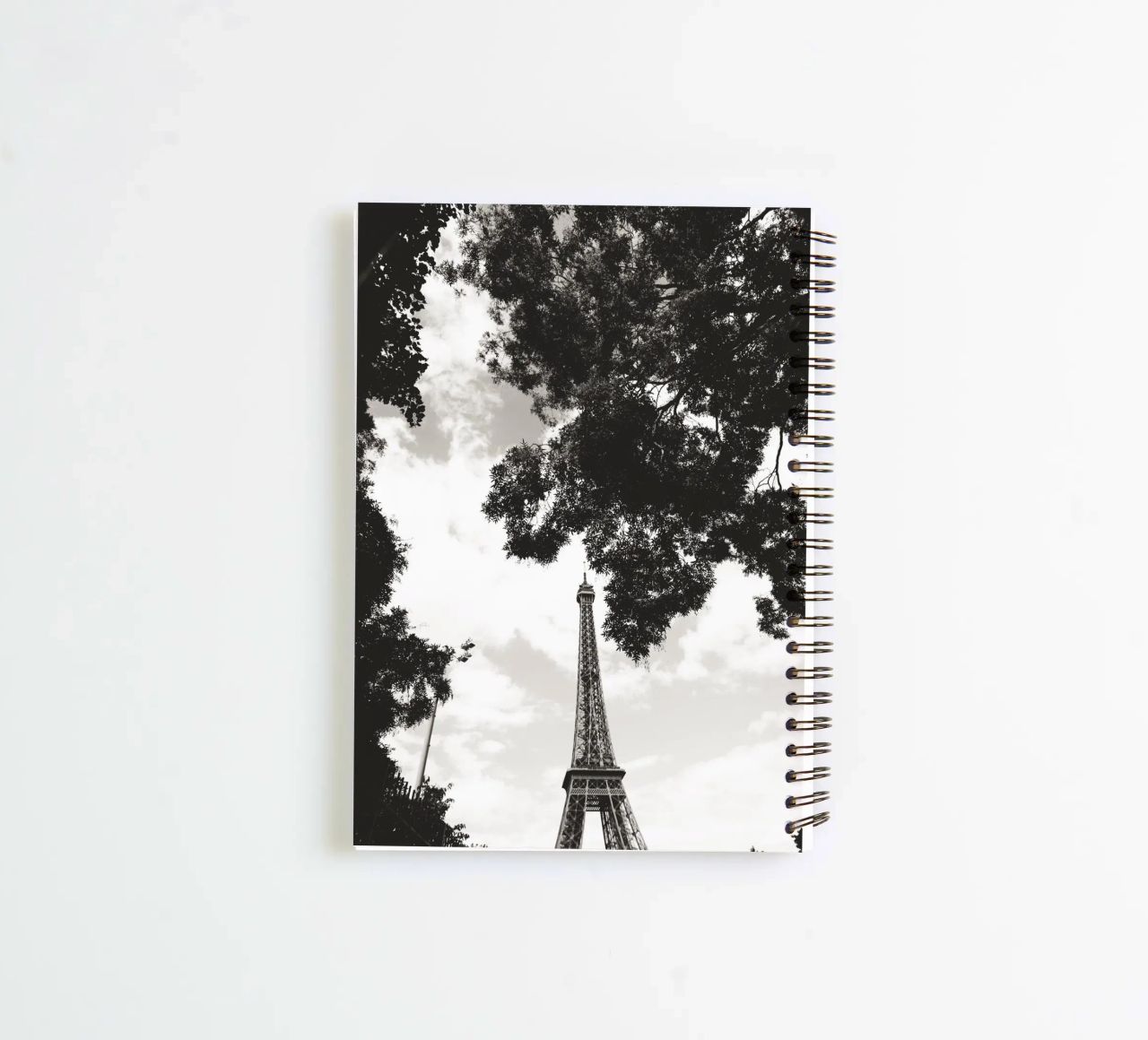 Eiffelturm im Verborgenen /Eiffel Tower in Hiding -  Paris spiral notebook by Anja Hebrank Photography