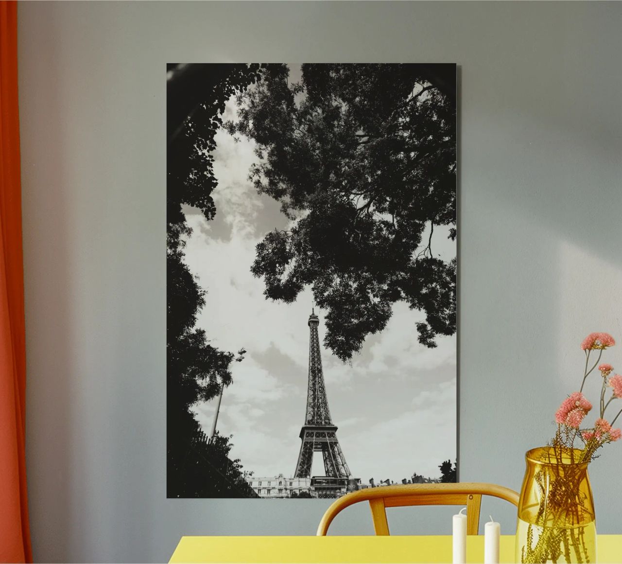 Eiffelturm im Verborgenen /Eiffel Tower in Hiding -  Paris alluminio dibond da Anja Hebrank Photography