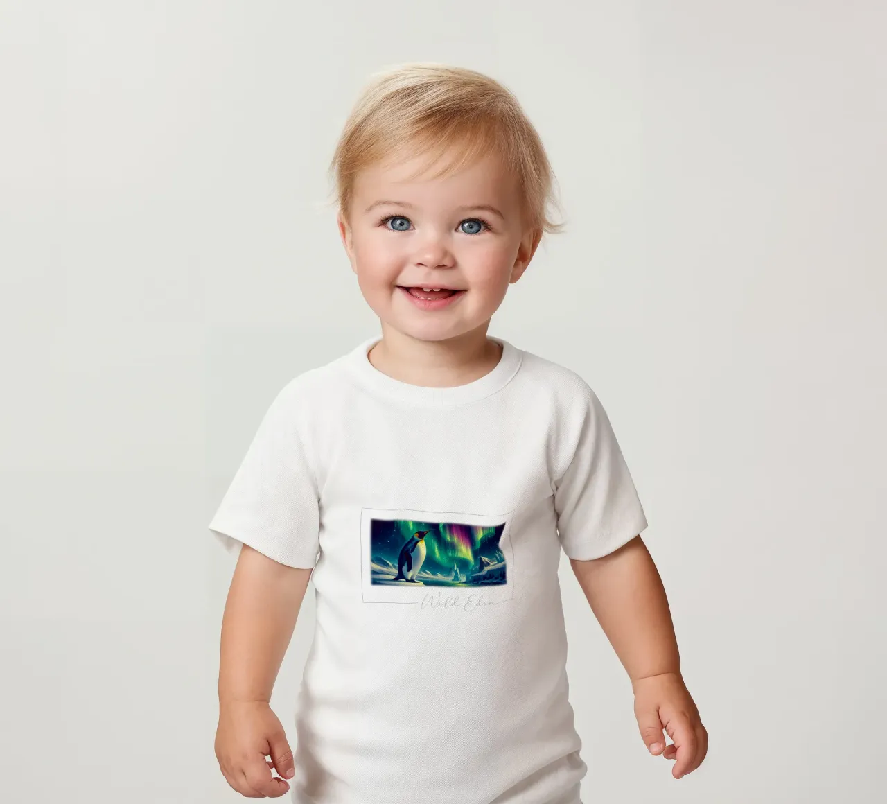 MANCHOT maglietta neonato da RUBIANT ART