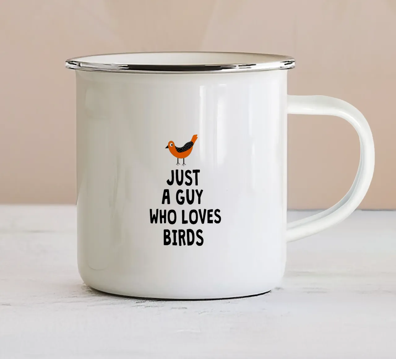 Just a guy who loves birds tazza in smalto da happieeagle