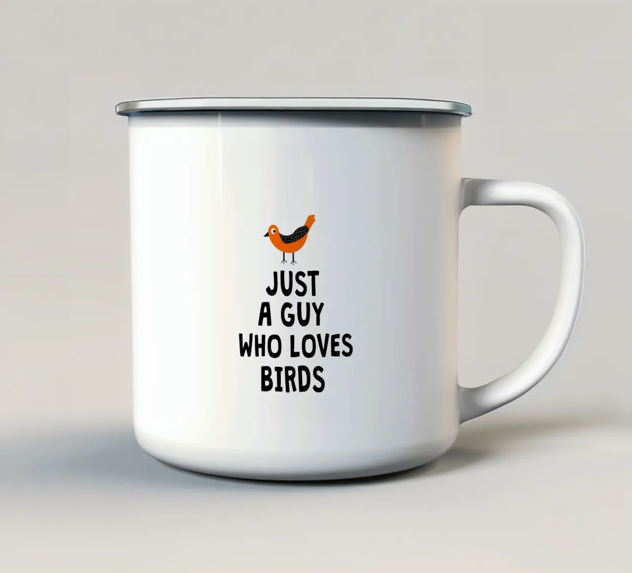 Just a guy who loves birds tazza in smalto da happieeagle