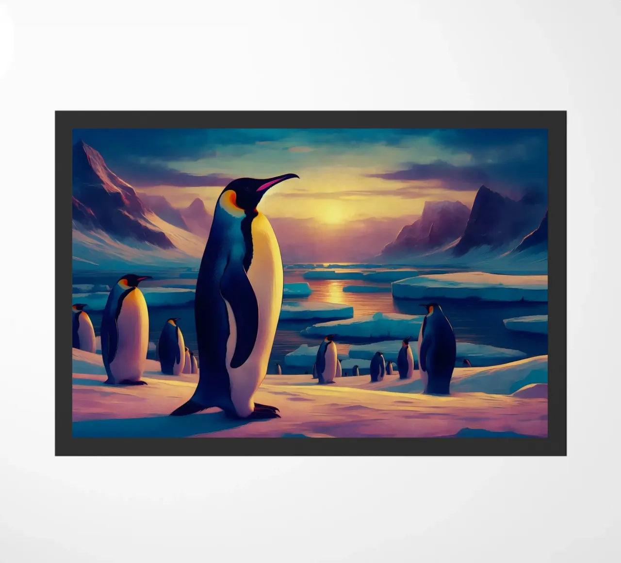 MANCHOT doormat by RUBIANT ART